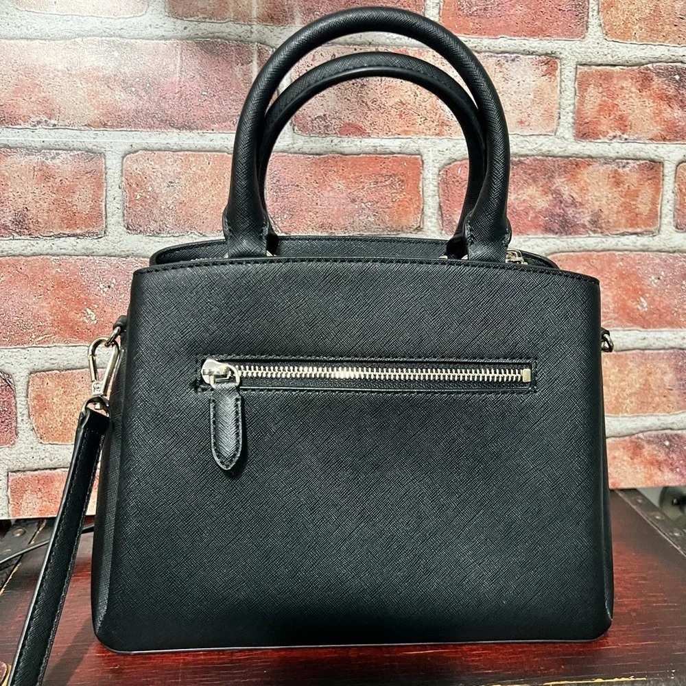 DKNY Black medium size Faux Leather Handbag